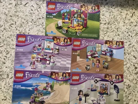 Set Of 5 LEGO Friends Bundle With Manuals (Read Description Please!)