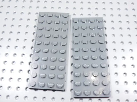 LEGO Lot of 2 Dark Bluish Gray 4x10 Plates BE