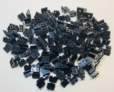 Lego Black Bracket Stud on Side SNOT Bulk Lot 145pc Star Wars City Vehicle Space
