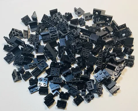 Lego Black Bracket Stud on Side SNOT Bulk Lot 145pc Star Wars City Vehicle Space