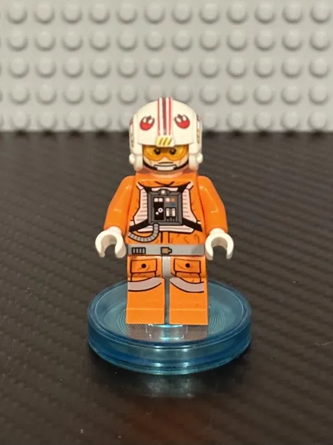 LEGO Star Wars Luke Skywalker X-Wing Pilot Minifigure Orange Flight Suit