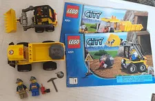 LEGO City 4201 Loader and Tipper Mining Set 139 pcs 99% Complete 