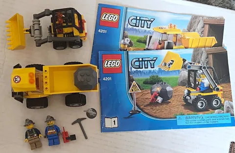 LEGO City 4201 Loader and Tipper Mining Set 139 pcs 99% Complete 