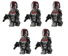 LEGO Star Wars Mandalorian Super Commando Minifigure Trooper LOT of 5x 75449 NEW