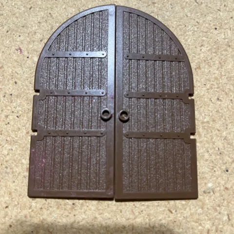 LEGO 2x Lot Brown Curved Top Arch Castle Door 1 x 5 x 10 8376 6081 6059 6090