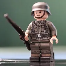 LEGO Minifig Co. Custom Old Dark Grey Minifigure