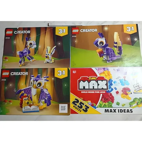 LEGO Creator 31125 Instructions 3-in-1 Fantasy Forest Creatures & ZURU MAX Ideas