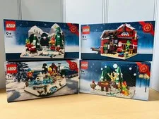 LEGO Christmas 4-Set Bundle 40416 40564 40565 40484 NEW