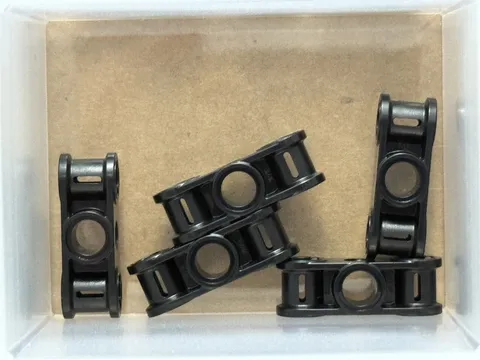 LEGO Parts - Black Technic, Axle Pin Perpendicular 3L - No 32184 - QTY 5