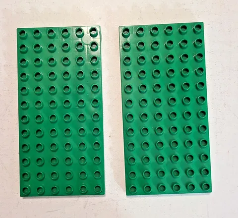 LEGO 4196 Duplo 6x12 Green Baseplate 18921 Base Board Vintage 1990s Lot Of 2