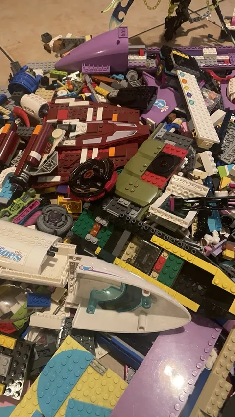 LEGO Bulk Mixed Loose Bricks Plates Pieces Parts Lot w/ Minifigures, Bag