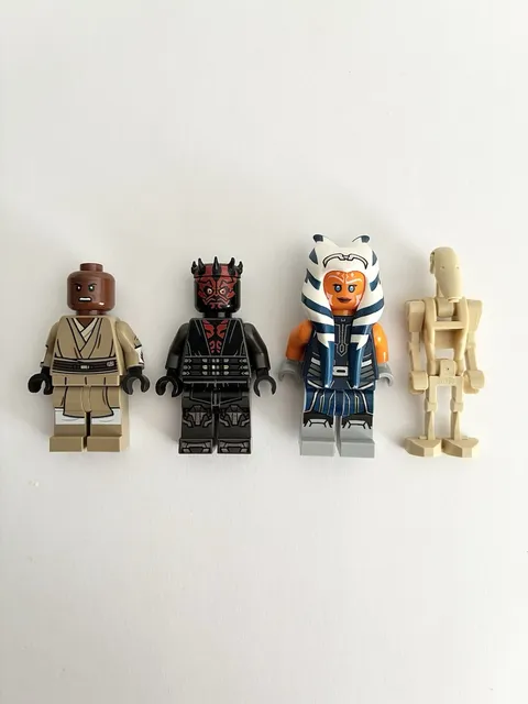 LEGO Star Wars Minifigure Lot: Darth Maul, Ahsoka Tano, Mace Windu, Battle Droid