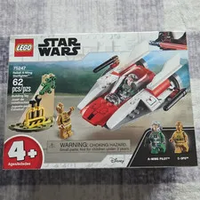 LEGO Star Wars 75247 Rebel A-Wing Starfighter w/ Minifigures 62pc Age 4+