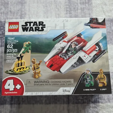 LEGO Star Wars 75247 Rebel A-Wing Starfighter w/ Minifigures 62pc Age 4+