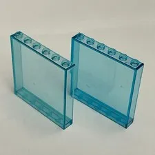 Lego 59350 Transparent  Blue Replacement Parts Pieces Lot of 2