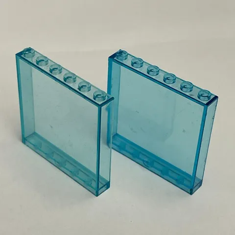 Lego 59350 Transparent  Blue Replacement Parts Pieces Lot of 2