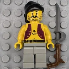 Lego Pirates Minifigure PI012 Pirate Anchor Shirt