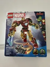 Used LEGO Marvel Iron Man Mech, Ultron Superhero Building Toy Set 76307
