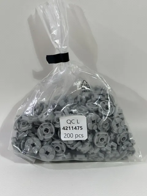 200 Pieces Lego 4032 Light Gray Round Plates 2x2 Cross 4211475 New LEGO HL11