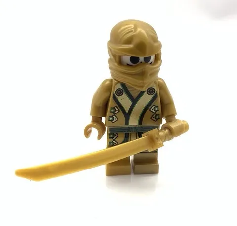 LEGO Ninjago Lloyd Golden Ninja The Final Battle minifigure Incomplete!