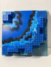 Lego Builder Stud Baseplate Vintage!!  #6024 Blue