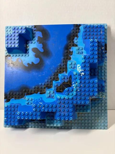 Lego Builder Stud Baseplate Vintage!!  #6024 Blue