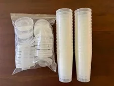 30 x LEGO Pick A Brick Large Cups and Lids LOT - For Storage + Reusable, Retired