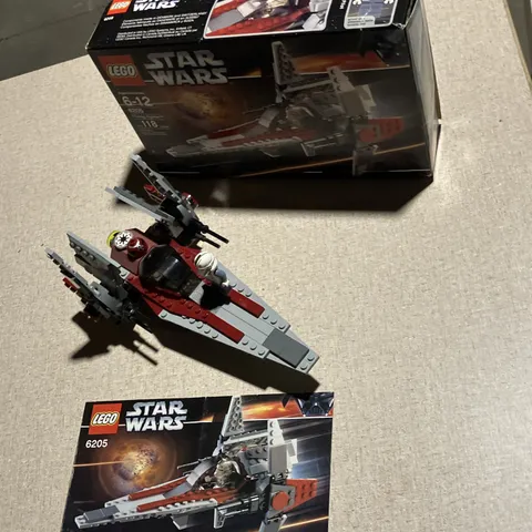 LEGO Star Wars 6205 V-Wing Fighter 118pc with Manual with Box