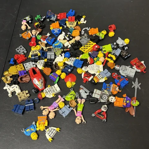 Lego Minifigure Lot-50 + Minifigures + Accessories-Mixed Themes & Condition Read