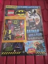 HUGE LEGO Batman Lot - 4 Special Edition Magazines + 12 Foil Packs SEALED 