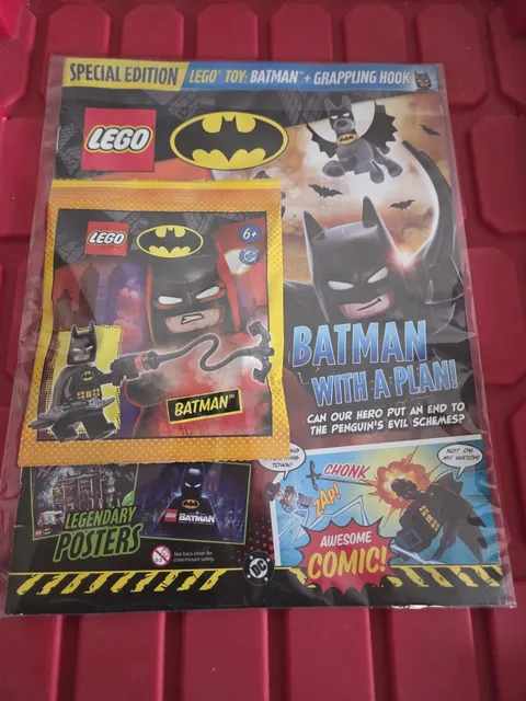 HUGE LEGO Batman Lot - 4 Special Edition Magazines + 12 Foil Packs SEALED 