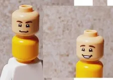 New LEGO Unisex Head Tan Brown Hispanic Great Smile Humm Happy Go Lucky Girl Boy