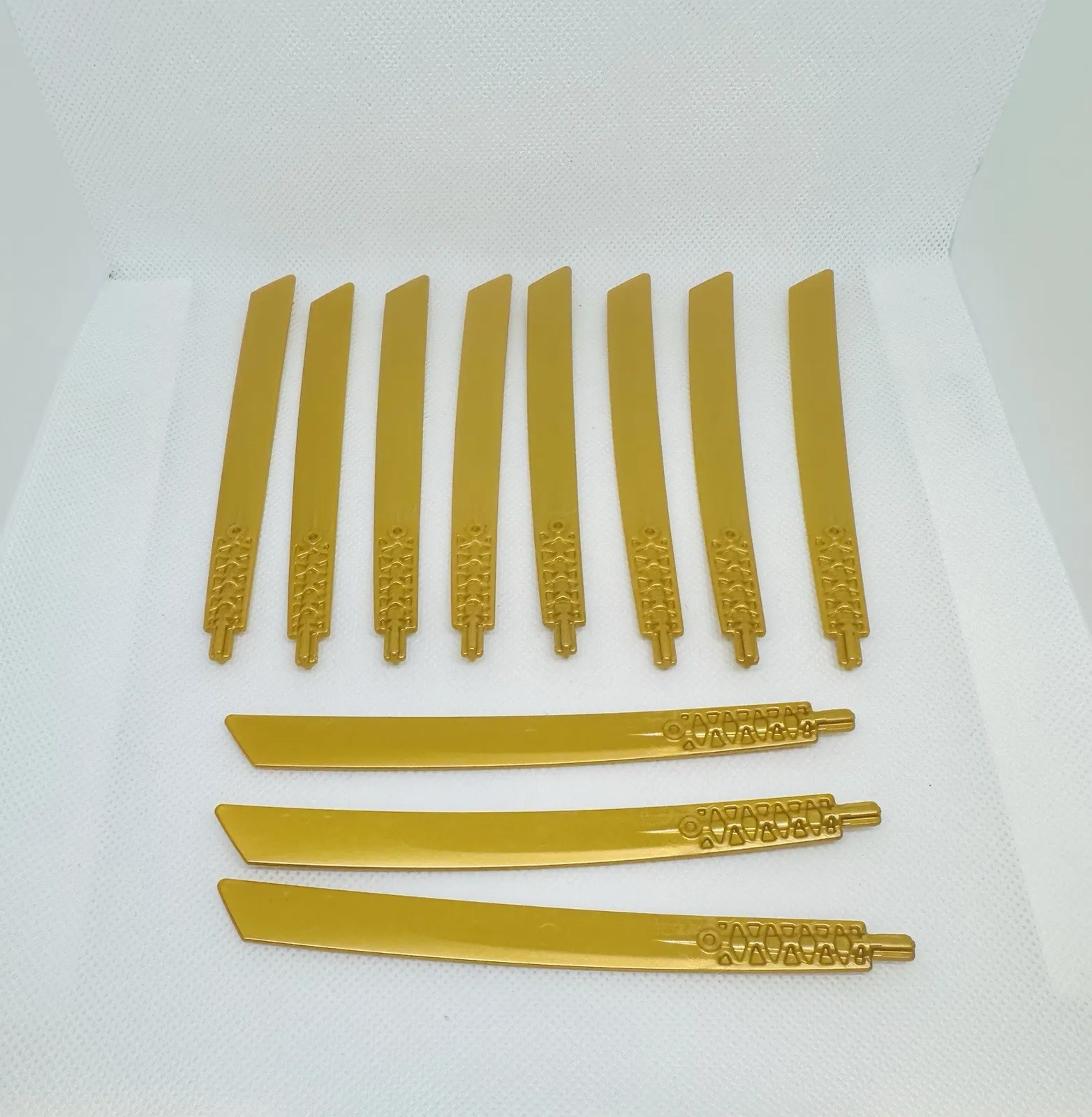LEGO Ninjago Pearl Gold sword blade part #98135 Propeller 1 Blade 16L with Axle