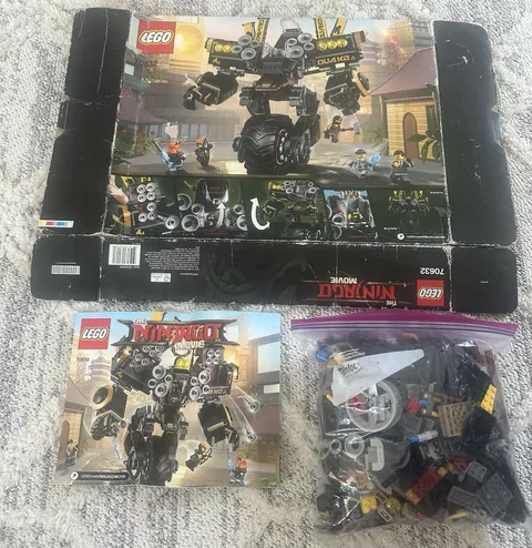 LEGO 70632 Quake Mech The LEGO Ninjago Movie, Incomplete