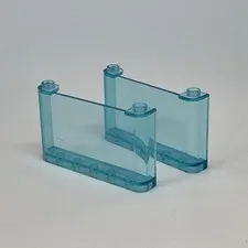 Lego 39889 Transparent Aqua Blue Replacement Parts Pieces Lot of 2