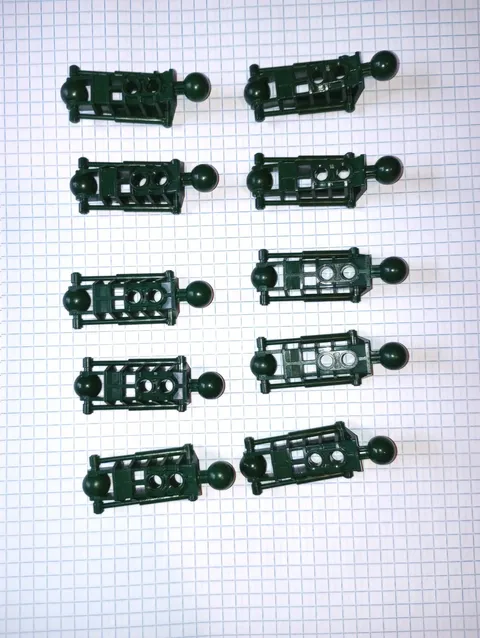 10 Lego 47297 Dark Green Bionicle Toa Metru type Leg Lower Section Genuine Lego