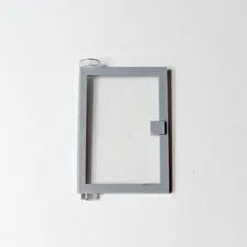 LEGO Parts Light Gray Door 1 x 4 x 5 Left w Trans-Clear Glass No 73436c01