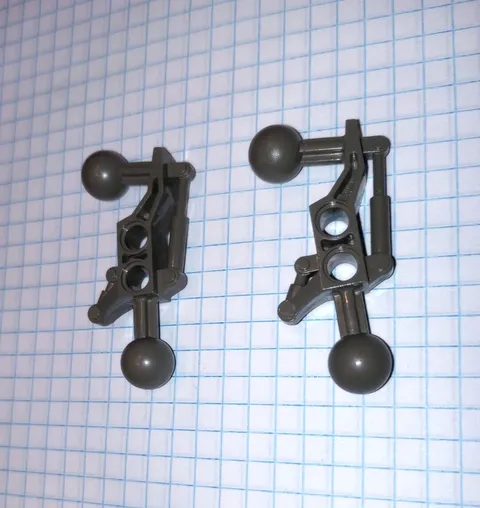 2 Dark Gray Lego 32173 Star Wars Mindstorms Bionicle  leg arm Technic 2 Joints