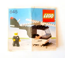 LEGO Classic Town Police Helicopter 645 INSTRUCTIONS ONLY - 1979 Vintage City