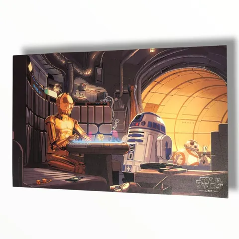 LEGO Star Wars Art Print C-3PO R2-D2 BB-8 Dejarik Scene SDCC 2026 Exclusive