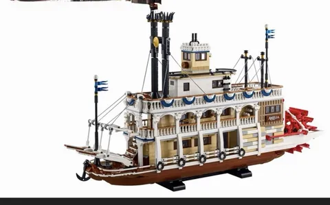 LEGO Ideas River Steamboat Building Set for Adults 21356