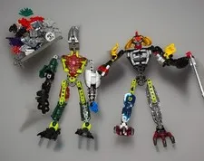 Lego Bionicle Buildable Action Figures 2009 and Similar Lot of 2 Technic