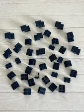 LEGO DARK BLUE LOT 38 PCS 2X2 1X2 PLATE BRACKET VARIETY EARTH NAVY BLUE