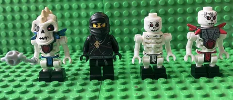 Lego Ninjago Minifig LOT - Skeletons, NJO0006, njo0008, njo0011, njo0003  - USED