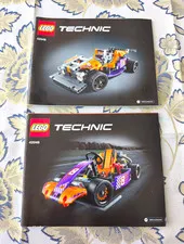 Lego Building Instructions Technic 42048 Racing Kart Manual Booklets 1 & 2 DE/EN/FR/ES