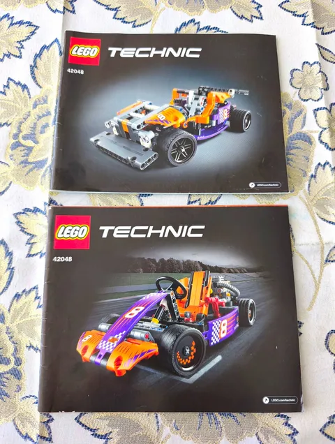 Lego Building Instructions Technic 42048 Racing Kart Manual Booklets 1 & 2 DE/EN/FR/ES