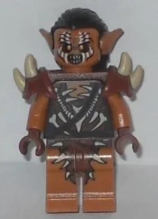 LEGO® Minifigure The Hobbit & TLOTR lor077 Gundabad Orc Hair and Shoulder Spikes