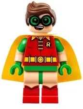 LEGO® Minifigure Super Heroes sh0315 Robin Green Glasses Smile/Scared Pattern