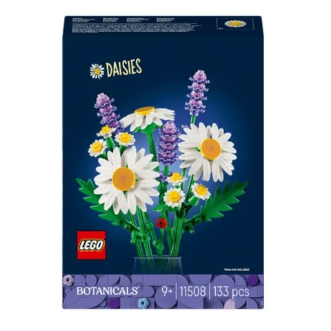 LEGO 11508 Botanical Daisy Flower, 133PCS Building Set, Home Decor Gift