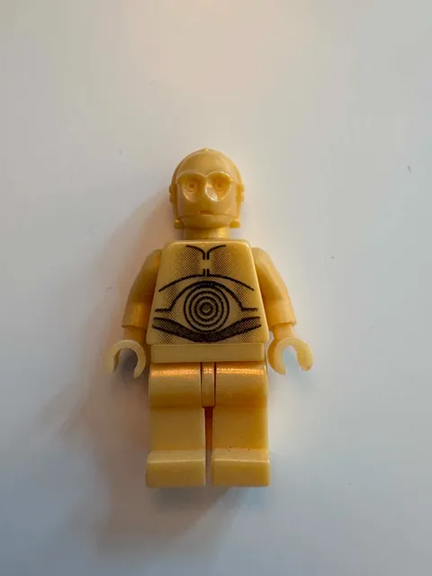 RARE VINTAGE LEGO Star Wars | C-3PO (Pearl Light Gold) - Item No: sw0010